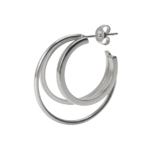 Billede af Jane Kønig Triple Olympia Hoop ørering stål (1 stk.) - Left