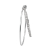 Billede af Jane Kønig Double Olympia Hoop With Stones ørering stål (1 stk.) - Left