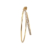 Billede af Jane Kønig Double Olympia Hoop With Stones ørering forgyldt stål (1 stk.) - Left