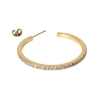 Billede af Jane Kønig Olympia Hoop 27 With Stones ørering forgyldt stål (1 stk.) 