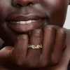 Billede af Pandora Solsikke To-tonet Bånd ring sølv + metalblanding (str. 48-60)
