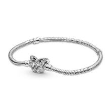Billede af Pandora Slangekædearmbånd med Sommerfuglelås (19 cm)