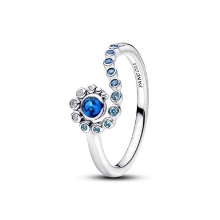 Billede af Pandora Disney Vaiana Ocean Bølge ring sølv m. krystal/cz (str. 48)