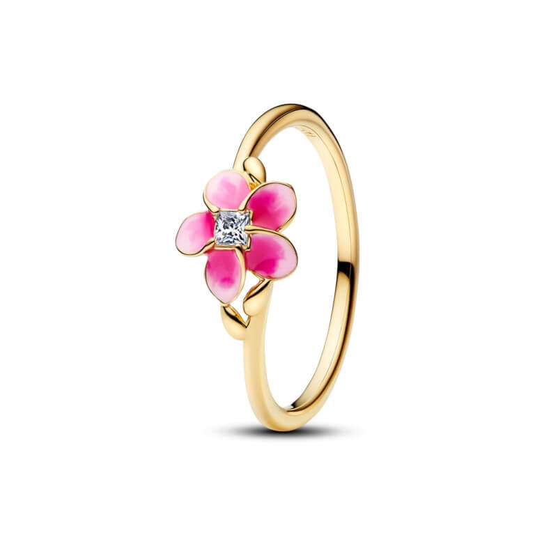 Billede af Pandora Disney Vaiana Blomster ring forgyldt metalblanding m. emalje + cz (str. 48-60)