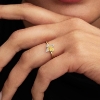 Billede af Pandora Honningbi ring forgyldt metalblanding m. cz (str. 48-60)