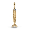 Billede af Pandora Leddelt Fisk charm forgyldt metalblanding m. emalje