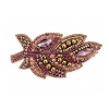 Billede af Aqua Dulce Pink Leaf Broche (65*30 mm)