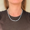 Billede af Belladi "Ella Blue" halskæde sølv m. fvp (40-48 cm)