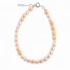 Billede af Belladi "Ella Orange" armbånd sølv m. fvp (18 + 3 cm)