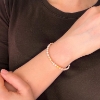 Billede af Belladi "Ella Orange" armbånd sølv m. fvp (19 + 3 cm)