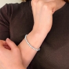 Billede af Belladi "Ella Blue" armbånd sølv m. fvp (16-22 cm)