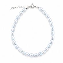 Billede af Belladi "Ella Blue" armbånd sølv m. fvp (18 + 3 cm)