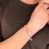 Billede af Belladi "Ella Purple" armbånd sølv m. fvp (16 + 3 cm)