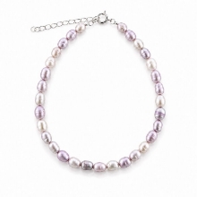 Billede af Belladi "Ella Purple" armbånd sølv m. fvp (19 + 3 cm)