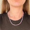 Billede af Belladi "Ella Pink" halskæde sølv m. fvp (40+3 cm)