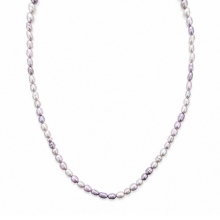 Billede af Belladi "Ella Purple" halskæde sølv m. fvp (45 + 3 cm)