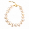 Billede af Belladi "Estelle Pearl" armbånd forgyldt sølv m. fvp (20 + 3 cm)