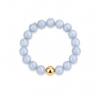 Billede af BAY "Blue Bracelet" armbånd forgyldt stål m. sten