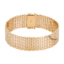 Billede af Armbånd mursten 14kt 25rk bredde 25,0mm 21cm