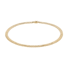 Billede af Kæde mursten 14kt 7rk bredde 7,0mm 45cm