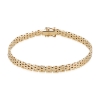 Billede af Armbånd mursten 14kt 5rk bredde 5,0mm 18,5cm