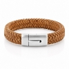 Billede af Gentleman's "Charles" armbånd brun læder (19,5 cm)