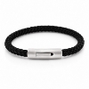Billede af Gentleman's "Asher" armbånd sort nylon (19,5-23 cm)