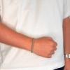 Billede af Gentleman's "James" armbånd grå nylon (19,5-23 cm)