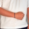 Billede af Gentleman's "Elliot" armbånd stål m. ægte sten (18-21 cm)