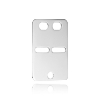 Billede af BNH ID plade mellem sølv 18*26mm tyk 0,5mm (massiv)
