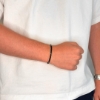 Billede af Gentleman's "Xavier" armbånd stål m. ægte sten (18-21 cm)