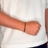 Billede af Gentleman's "Thiago" armbånd stål m. ægte sten (19,5 cm)