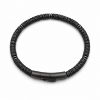 Billede af Gentleman's "Lance" armbånd stål m. ægte sten (23 cm)