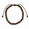 Billede af Gentleman's "Rafael" armbånd stål m. ægte sten (21-25 cm)