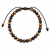 Billede af Gentleman's "Andrew" armbånd stål m. ægte sten (21-25 cm)