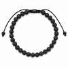 Billede af Gentleman's "Marco" armbånd stål m. ægte sten (21-25 cm)