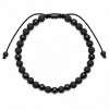 Billede af Gentleman's "Pedro" armbånd stål m. ægte sten (21-25 cm)