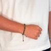 Billede af Gentleman's "Miguel" armbånd stål m. ægte sten (21-25 cm)