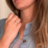 Billede af Belladi "Alisa" ring forgyldt sølv m. ferskvandsperle (str. 54)