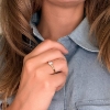 Billede af Belladi "Pamela" ring forgyldt sølv m. cz (str. 52-57)