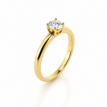 Billede af Belladi "Pamela" ring forgyldt sølv m. cz (str. 52)