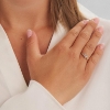 Billede af Mads Z "Little Princess" ring 14 kt. guld m. pink turmalin (str. 50-60)