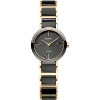 Billede af Bering Ceramic Diamond dameur sort/gulddoublé 25mm 5bar