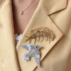 Billede af Aqua Dulce Leaf Broche (70*25 mm)