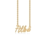 Billede af Studio Z "Name Tag - ALBA" halskæde forgyldt sølv (40-45 cm)