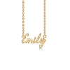 Billede af Studio Z "Name Tag - EMILY" halskæde forgyldt sølv (40-45 cm)