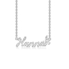 Billede af Studio Z "Name Tag - HANNAH" halskæde sølv (40-45 cm)