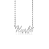 Billede af Studio Z "Name Tag - KARLA" halskæde sølv (40-45 cm)