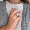 Billede af Ring m. syn sten 2½ mm 925s
