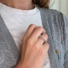 Billede af Ring m. syn sten 2½ mm 925s